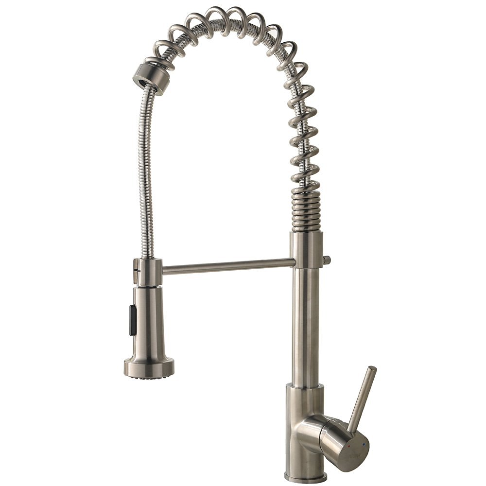 Bauta Single Handle Kitchen Sink Faucet with Pull Spray